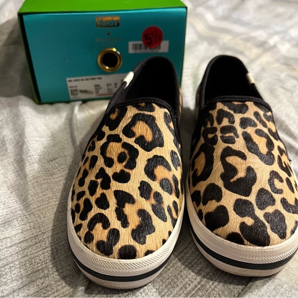 Kate Spade x Keds leopard print slides - Picture 2 of 6